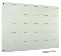 Whiteboard Glas Solid 5-week ma-vr 120x150 cm