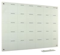 Whiteboard Glas Solid 5-week ma-za 120x150 cm