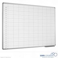 Whiteboard Dagplanning 08:00-18:00 100x150 cm