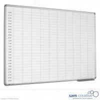 Whiteboard Dagplanning 00:00-24:00 60x120 cm