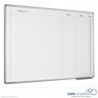 Whiteboard Taakplanner 60x90 cm