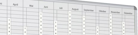 Whiteboard Bedrukt Jaarplanning Whiteboard Bedrukt Jaarplanning
